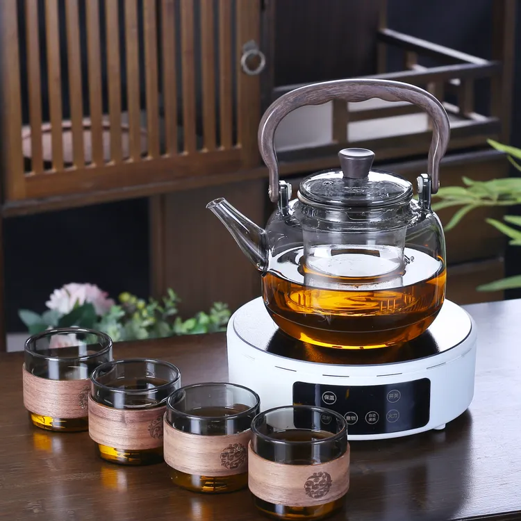 炉+壶+4杯多功能电陶炉煮茶器泡茶器