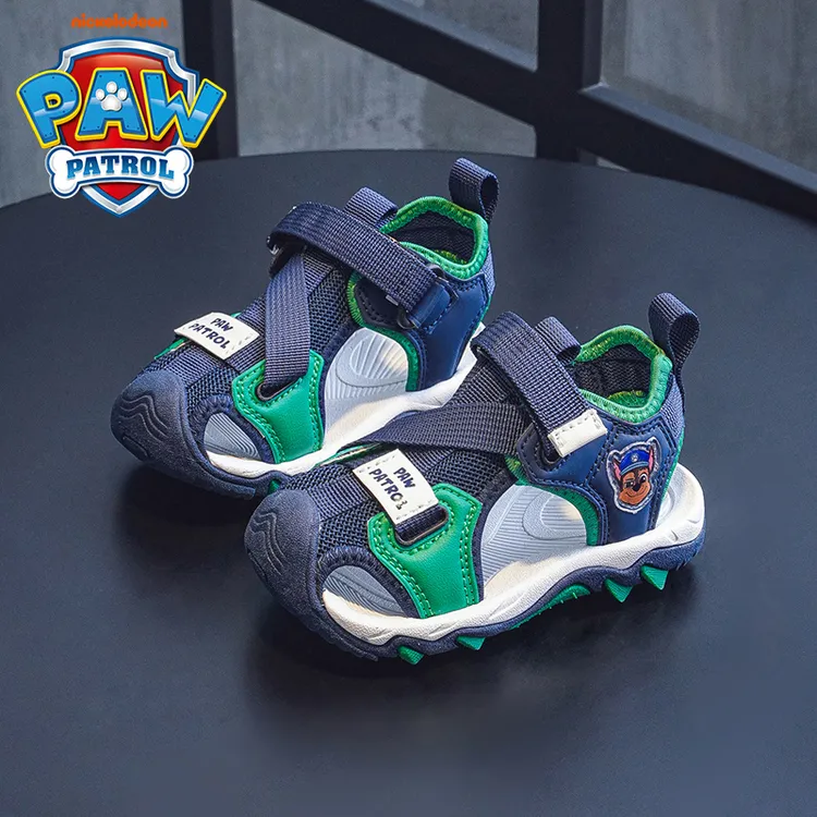 汪汪队小童男宝宝学步鞋2025夏季新款机能鞋男童凉鞋包头防滑防撞