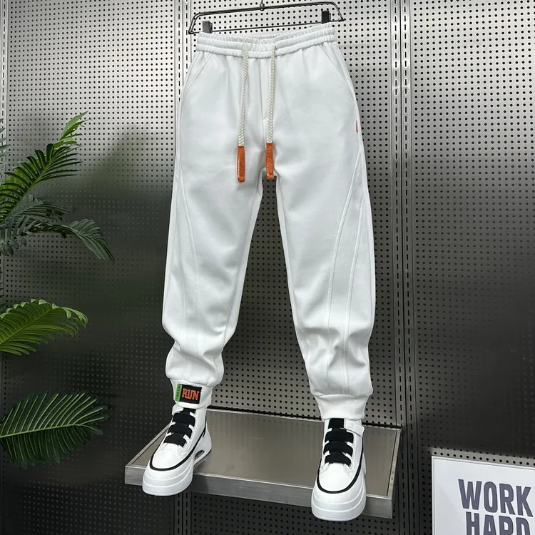 春季男士新款小脚修身裤百搭时尚潮流