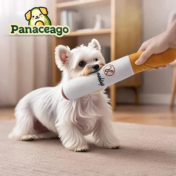 狗狗发声玩具毛绒香烟小狗磨牙耐咬自嗨解闷神器幼犬比熊宠物用品