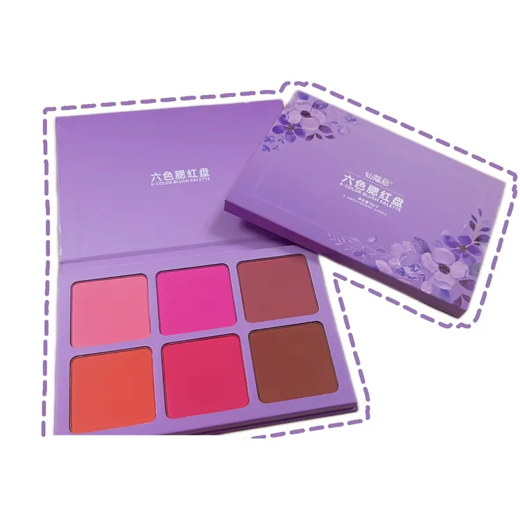 仙蔻尼多功能六色腮红盘眼影盘多用盘易上色（新品首发）