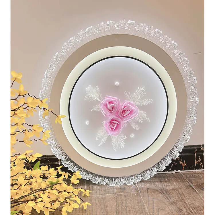 水晶灯卧室灯新款吸顶灯房间灯简约现代主卧灯吸顶灯轻奢餐厅灯