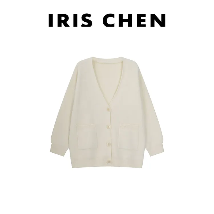 IRIS CHEN 摩洛哥 2025秋冬“绵羊毛兔毛780g”慵懒针织外套25WT874