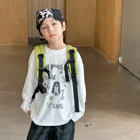 【ZMMY严选童装】秋季新款儿童百搭舒适字母可爱卡通T恤85091816