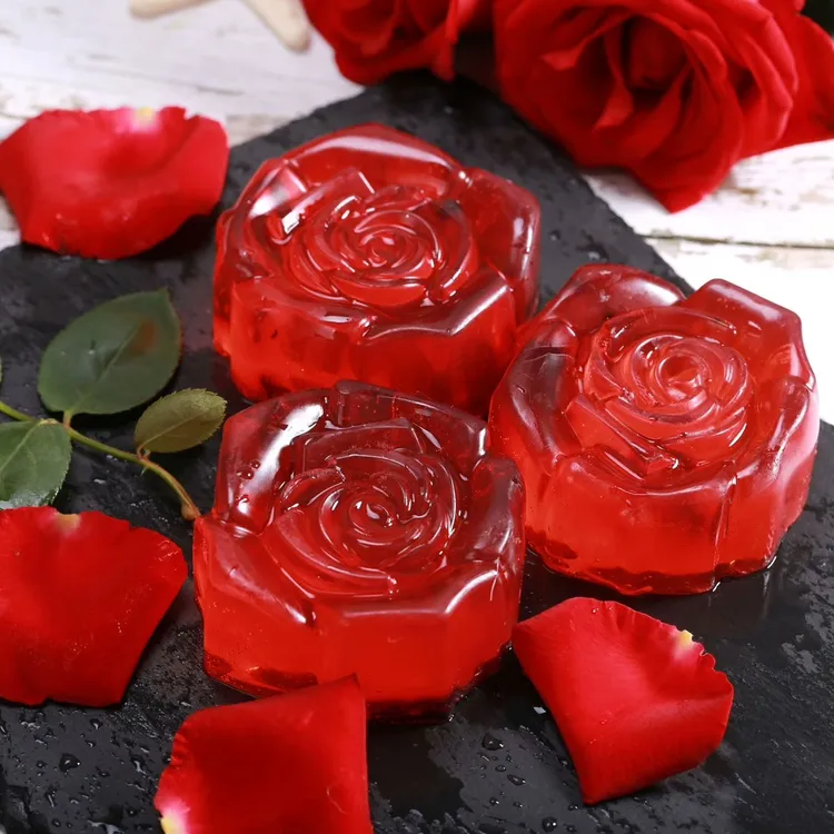 云南玫瑰精油手工皂真鲜花萃取温和留香呵护肌肤玫瑰皂