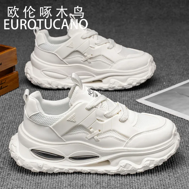 欧伦啄木鸟EUROTUCANO老爹鞋新款厚底百搭时尚男鞋潮流百搭休闲鞋