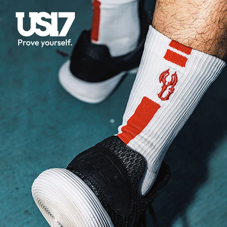 US17精英袜实战篮球袜职业运动袜中筒加厚防滑训练防滑吸汗篮球袜