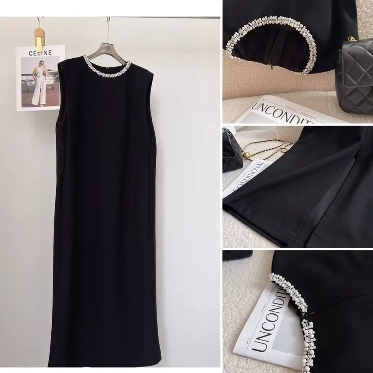 MEIPEI【纸片人】版型巨赞！圆领无袖背心裙25011131/25011132