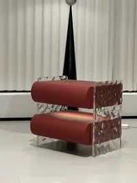 亚克力床头柜双抽屉家用简约北欧日式轻奢