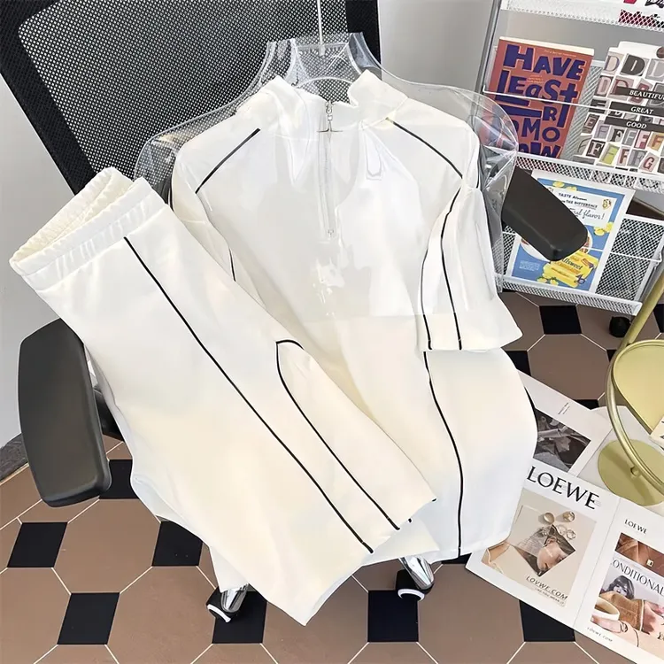 新款休闲运动套装男夏季潮牌宽松短袖polo衫搭配短裤两件套潮BQ