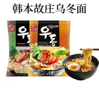 [26.1.16到期]韩国进口韩本故庄乌冬面210g*3包 微辣味韩式泡菜味