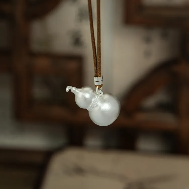 吊坠足银 古法酒葫芦（中空厚壁）吊坠/10克/足银999.9