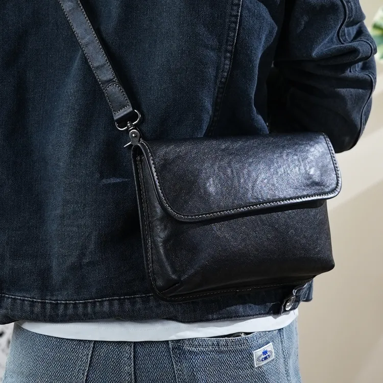 虎头包百搭斜挎包真皮头层牛皮时尚单肩包