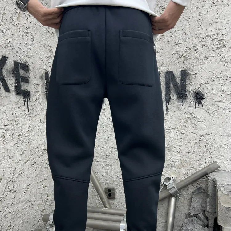 （加绒加厚3383#）(里面绒一点不显胖)保暖男针织宽松型男裤