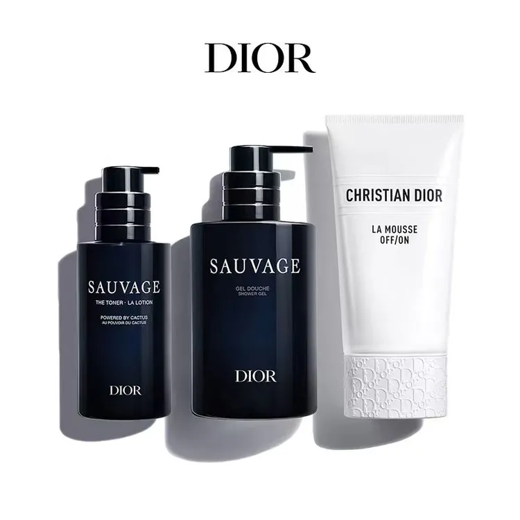 Dior迪奥旷野净澈舒润礼盒洁面沐浴爽肤水三件套