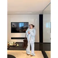 老章和小胖PONGKIKI轻氧休闲套装连帽上衣卫衣休闲2025新款春秋女