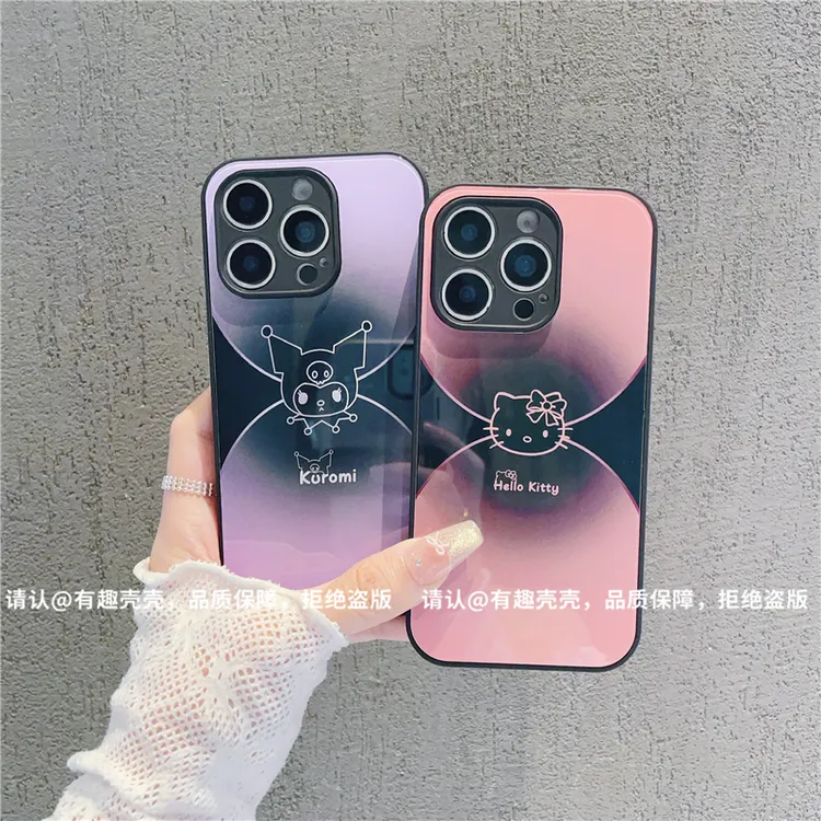 肤感玻璃壳适用苹果16iphone/华为荣耀/OPPO/VIVO/小米手机壳爆款