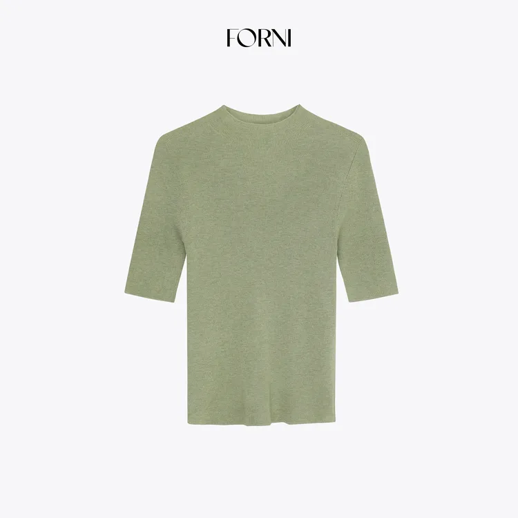 FORNI 沉浸式舒适 2025秋季热销无缝一体羊毛中袖打底衫