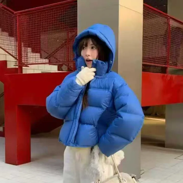 2025冬季新款时尚欧版气质加厚短款90白鸭绒羽绒服