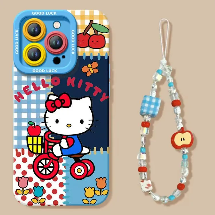 卡通趣味Kitty猫适用iPhone16手机壳苹果15/14新款13软壳12保护套