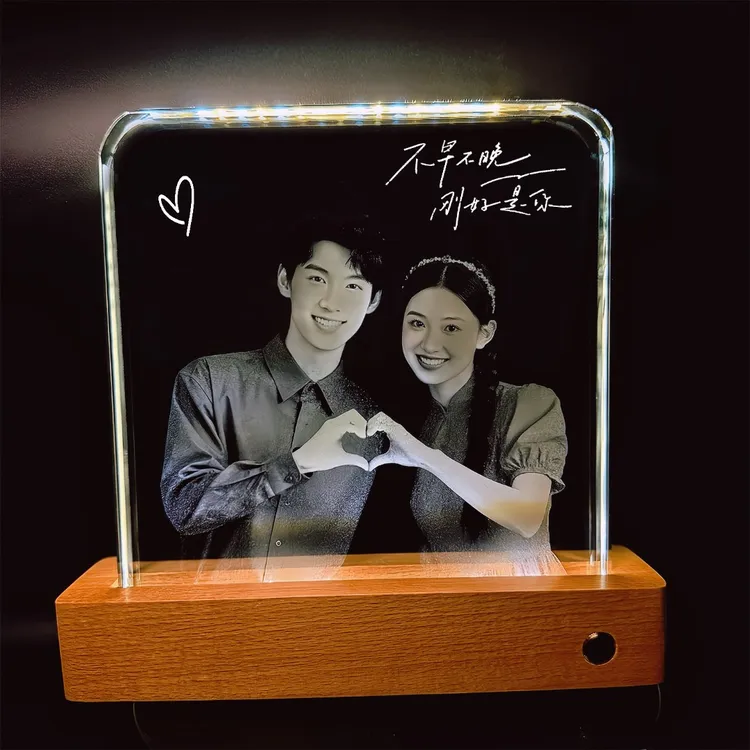 定制照片水晶玻璃画内雕生日礼物私人定制节日礼品生日礼物送女生