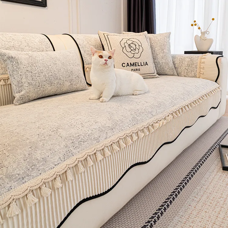 高级感异形皮沙发垫四季通用2025新款一片式直排防滑坐垫子沙发巾