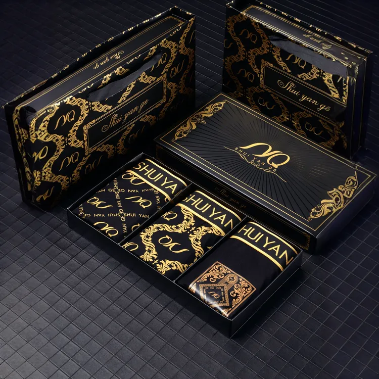 水颜阁男士内裤舒适高端平角四角高档礼盒