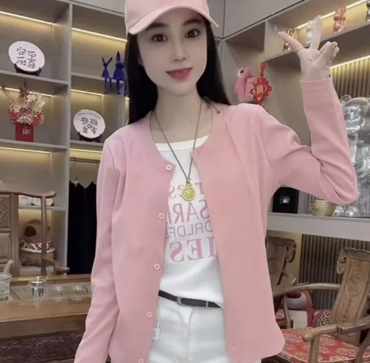 692字母印图假两件上衣