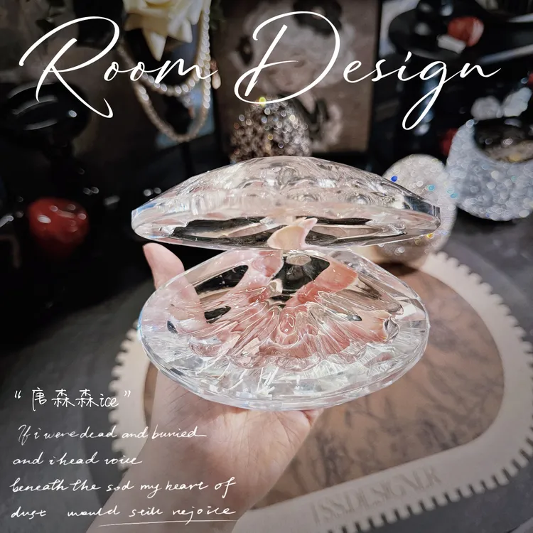 卧室梳妆台桌面贝壳首饰盒客厅家用好物手饰品收纳盒摆件110