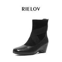 【RIELOV】增高1+4cm时尚潮流百搭女士时装靴5503