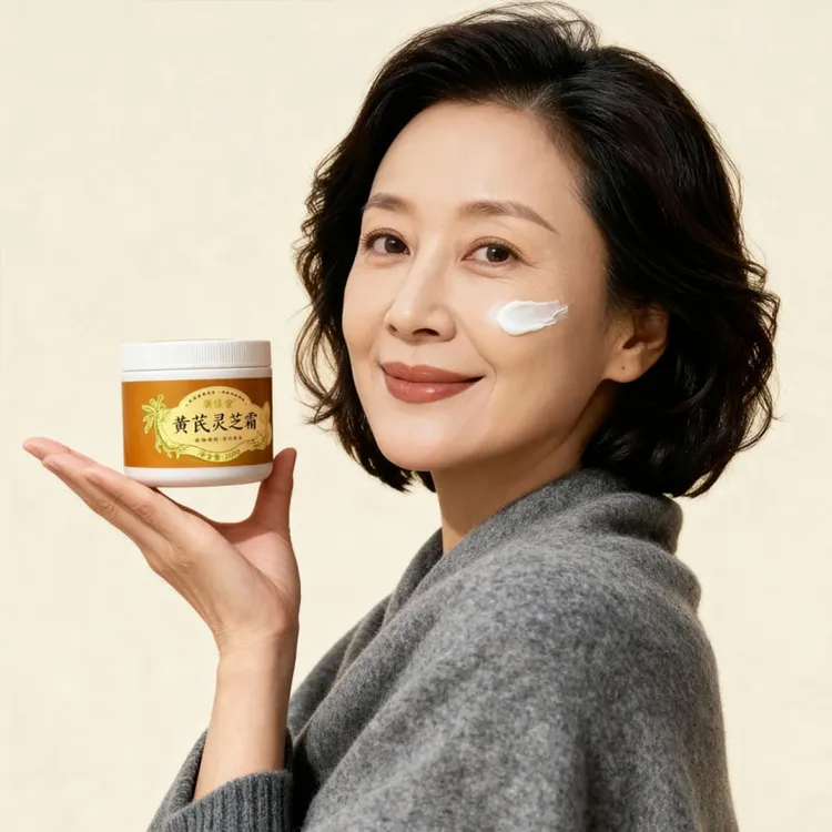 黄芪灵芝霜植物草本萃取抑菌膏手足护理全身可用