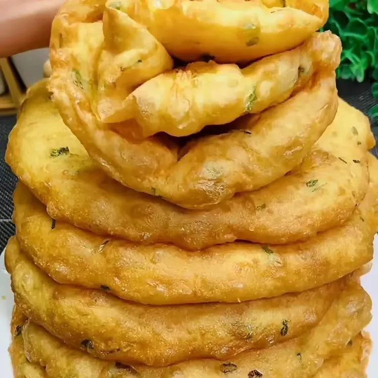 油炸葱油饼正宗早餐河南油饼加热即食大人孩子速食早餐现做现发