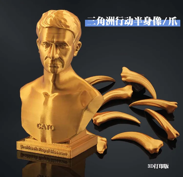 三角洲行动大金曼德尔超算单元半身像小金龙骨模型摆件生日礼物