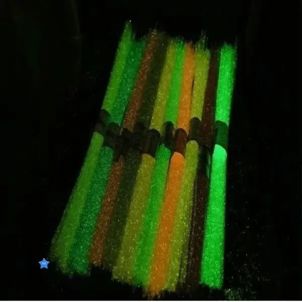 C折星星软管夜光双色叠五角星的塑料吸管幸运许愿渐变荧光手工编