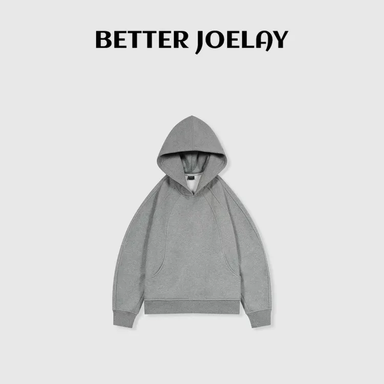 BETTERJOELAY-加绒【微甜百利】时尚连帽休闲百搭套头卫衣KH1578