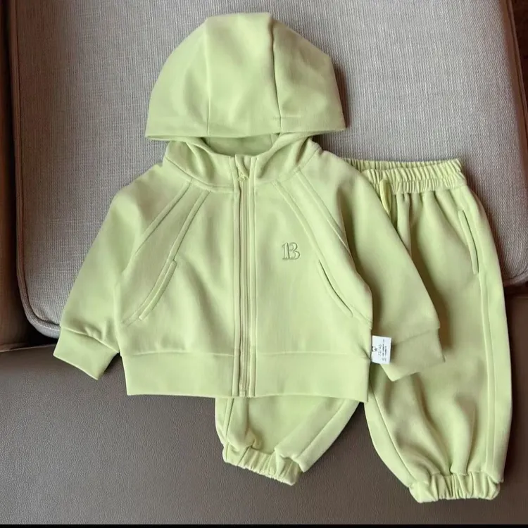 秋款绣花卫衣连帽套装 】婴儿衣服男女童卫衣春秋小童软壳套装