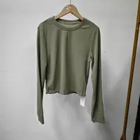 唯琳剪标 8仓A3-10-3057款 灰绿色圆领针织衫