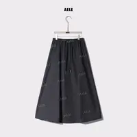 AELE松紧带复古简约纯色百搭抽绳半身裙 E853 2298 AD