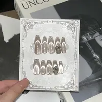【清平调】新款上新！纯欲猫眼无名指带钻纯手工穿戴甲10片