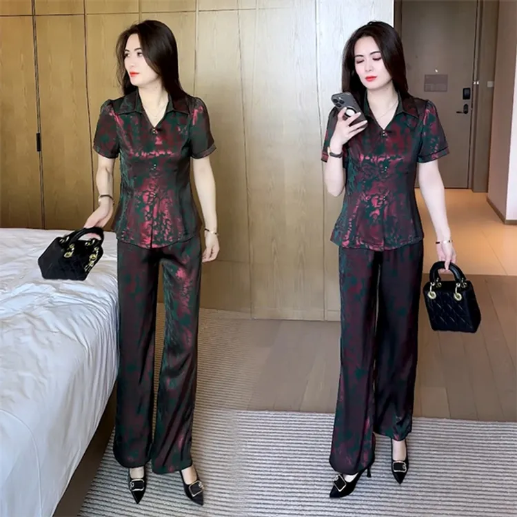 夏季新款时尚穿搭气质洋气收腰显瘦不挑人短袖套装