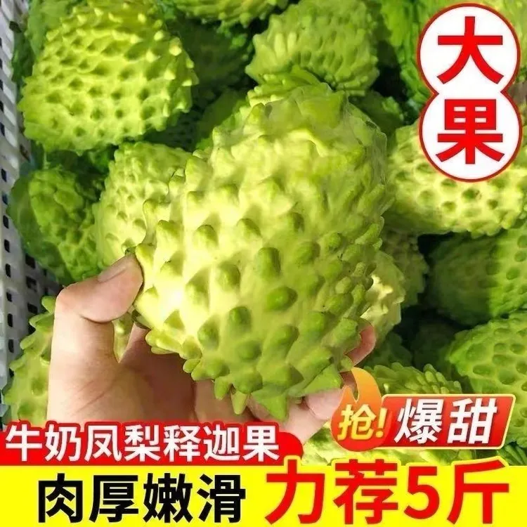 顺丰凤梨大目释迦果大果新鲜农产品 现摘番荔枝牛奶释迦摩尼果