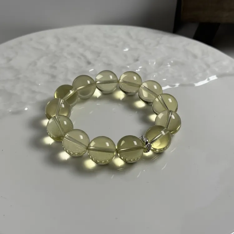 天然水晶巴西黄水晶纯净体7A级简约招米礼物高档