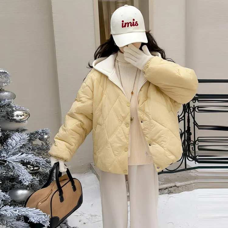 女童韩版假两件棉服2025冬装新款加绒加厚棉衣外套洋气中大童上衣