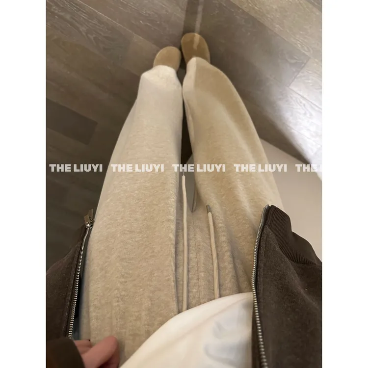 【LIUYI】暖暖裤~软糯垂感窄版百搭显瘦休闲直筒裤59056