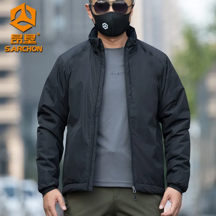 新款升级热反射男士棉服冬季户外御寒防风内胆冲锋保暖外套