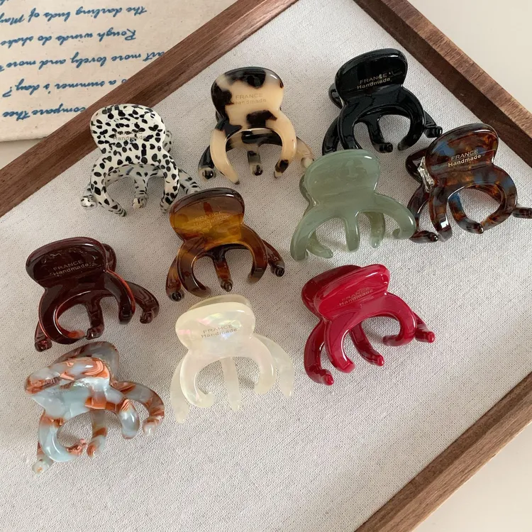 新款加厚醋酸抓夹女高马尾发卡后脑勺半扎发夹发饰丸子头鲨鱼夹子