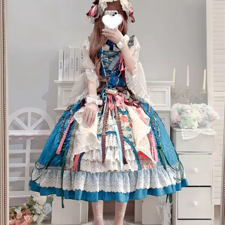 Daily Cherry莫奈湖畔洛丽塔Lolita油画风cla系优雅