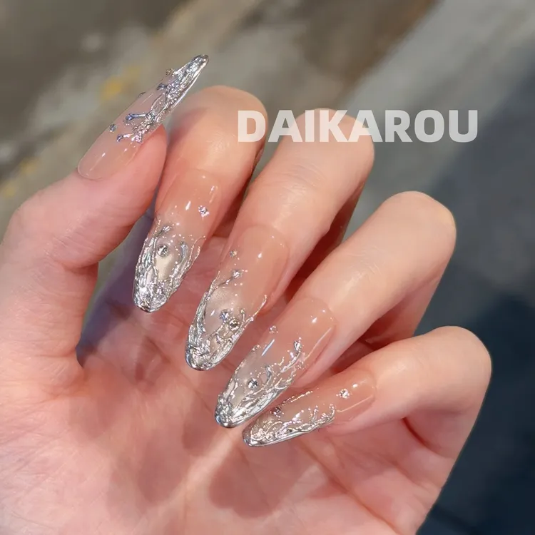 银波捕手 黛卡柔 预售 此度 短椭圆 中椭圆 长水滴手工穿戴甲10片