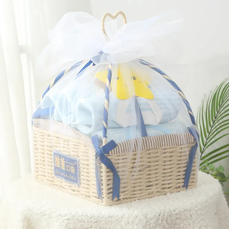 新生儿衣服宝宝纯棉套装礼盒刚出生婴幼儿满月自用送礼见面礼品盒