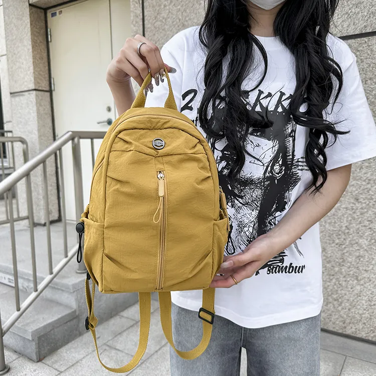 新款时尚女士胸包多功能双肩包休闲百搭小背包尼龙轻便单肩斜挎包